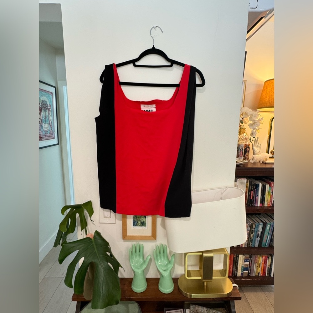 MM6 Silk Colorblock Tank